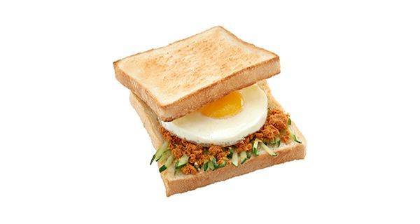 肉鬆蛋吐司 Dried Meat Floss Sandwich with Egg