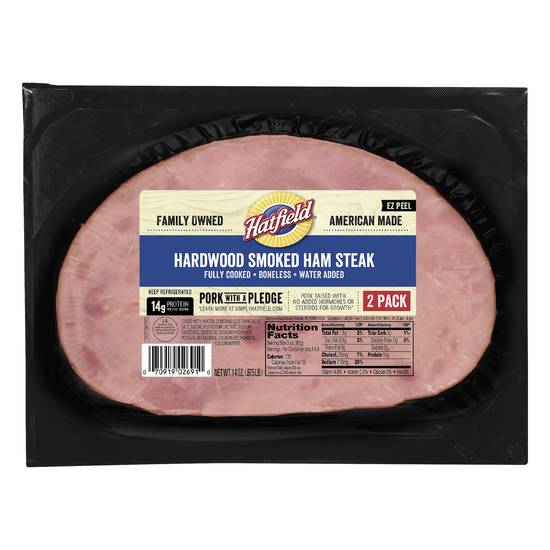 Hatfield Hardwood Smoked Ham Steak (14 oz)