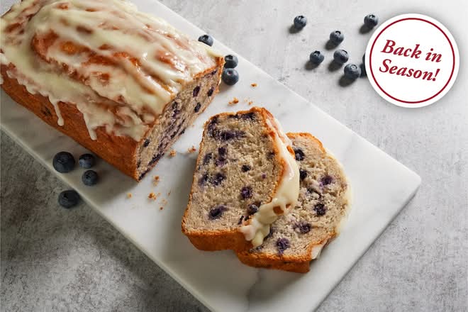 Glazed Blueberry Bread