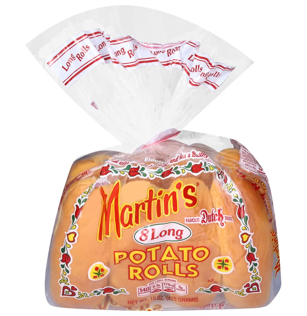 Martin's Long Potato Rolls (15 oz, 8 ct)