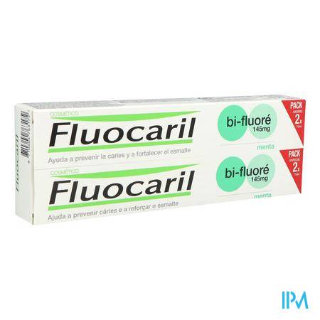 Fluocaril Bi Fluore 145mg Dentifrice Menthe 75ml X2 Bucco-dentaire - Hygiène