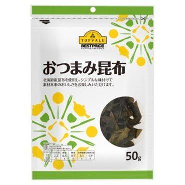 トップバリュ ベストプライスおつまみ昆布 50g