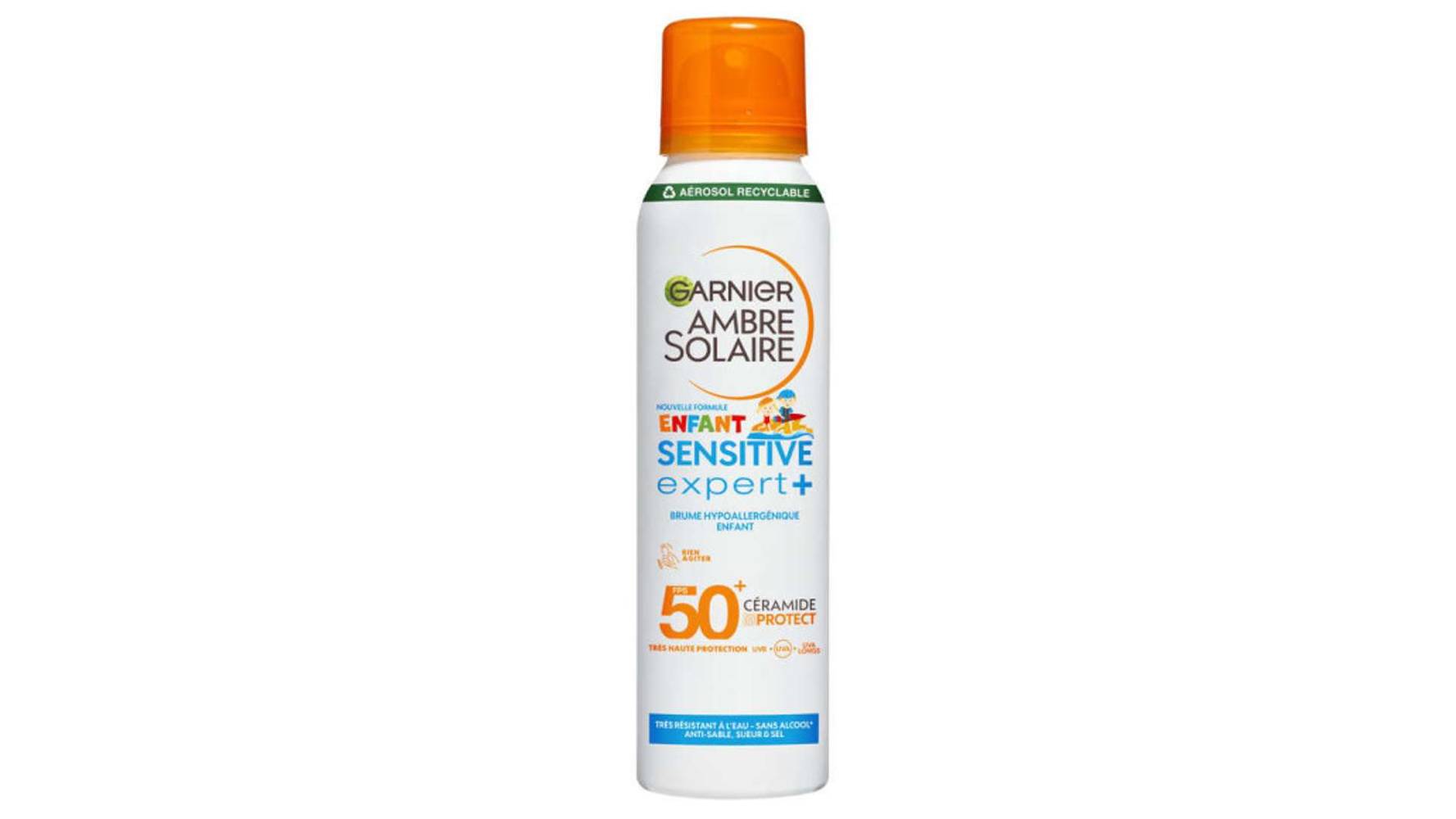 Garnier Ambre Solaire Creme solaire sensitive Kids Expert+ Le spray de 150ml
