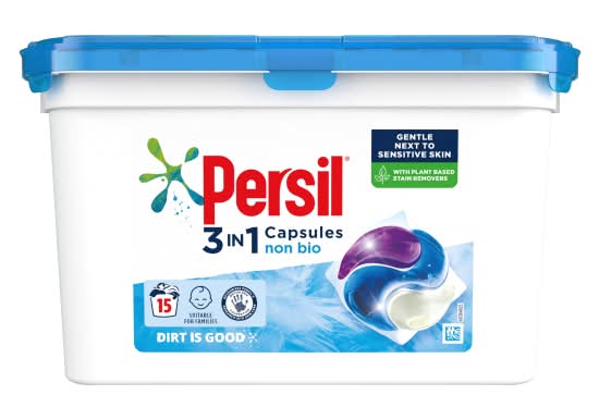Persil 3 In 1 Laundry Washing Capsules Non Bio (405g)