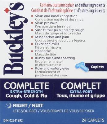 Buckley's Complete Extra Strength Night Caplets (30 g)