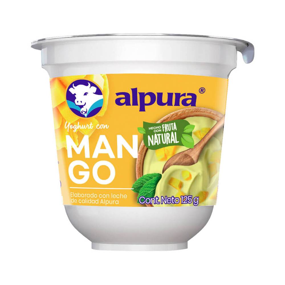 Alpura yoghurt batido mango (vaso 125 g)