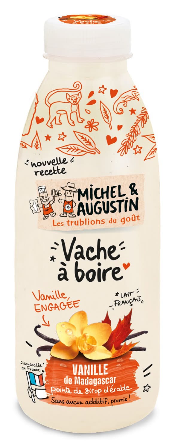 Michel et Augustin - Vache à boire à la vanille de madagascar (250ml)