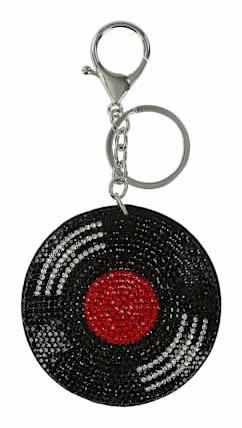 Novelty Bling Keychain Record