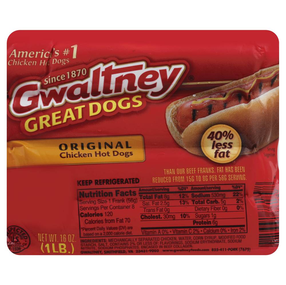 Gwaltney Original Chicken Hot Dogs