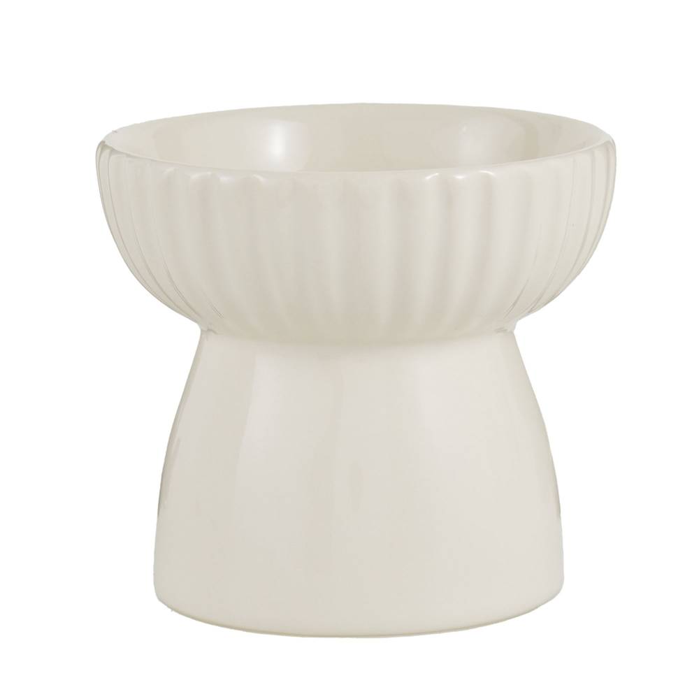 Whisker City® Boho Ivy Raised Cat Bowl, 1.25-cup (Color: Ivory, Size: 1.25 Cup)