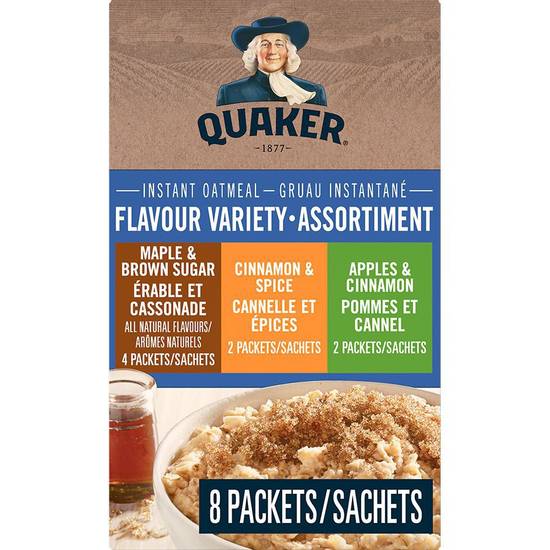 Quaker variety instant oatmeal (3 flavour) (314 g)