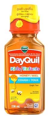 Vicks dayquil cough medicine for kids - dayquil médicament contre la toux pour les enfants (6+ ans/miel)