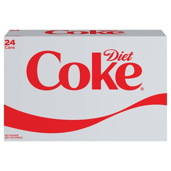 Diet Coke Cola Soda (24 cans, 12 fl oz)