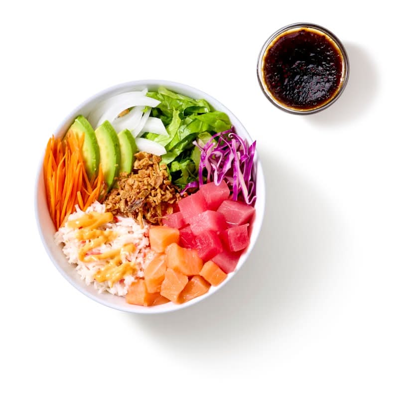 Flyin’ Hawaiian Salmon Poke with Japanese Dressing