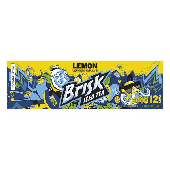 Brisk Lemon Iced Tea (12 ct, 12 fl oz)