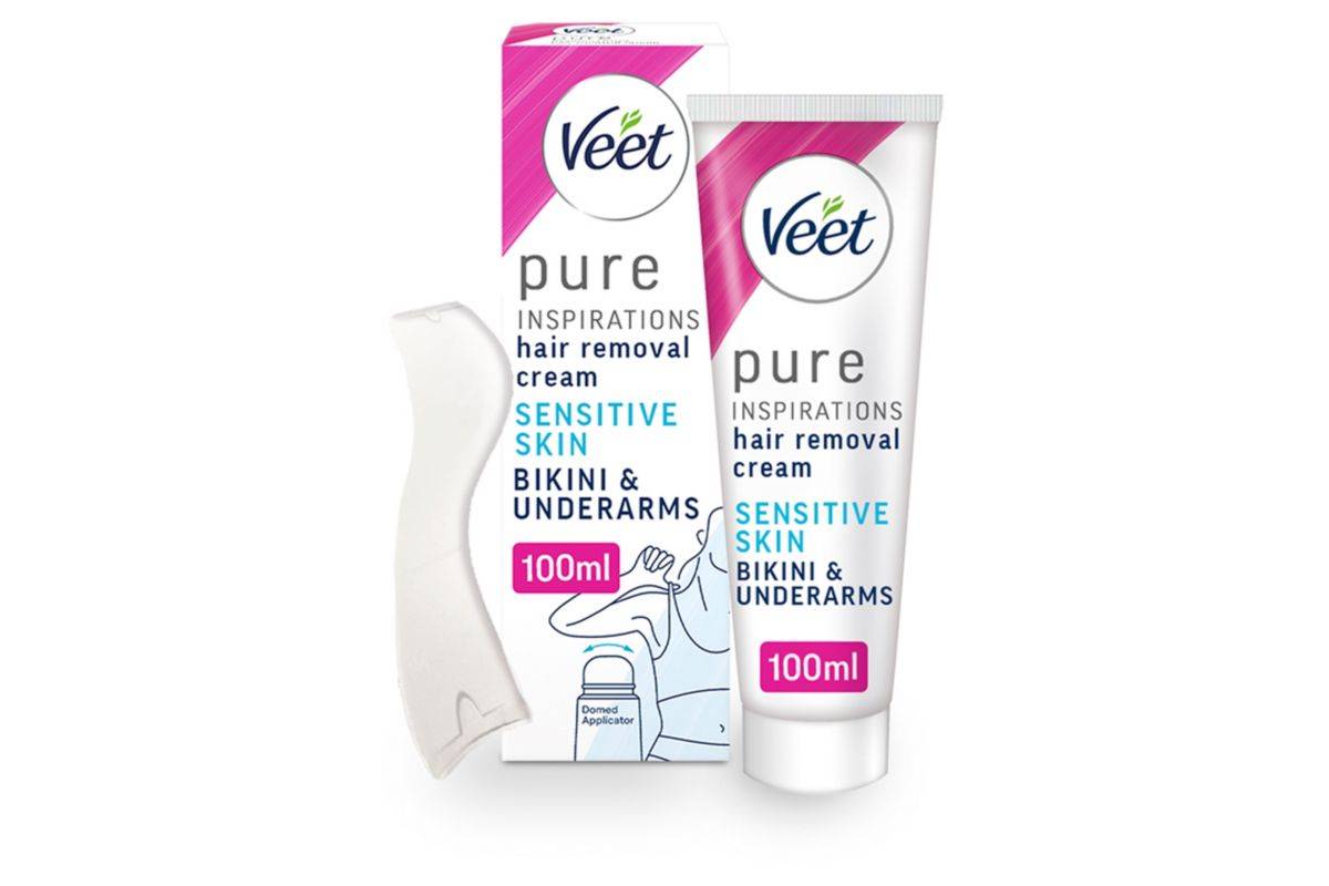 Veet Pure Inspirations Hair Removal Cream Bikini & Underarm Sensitive Skin (100ml)