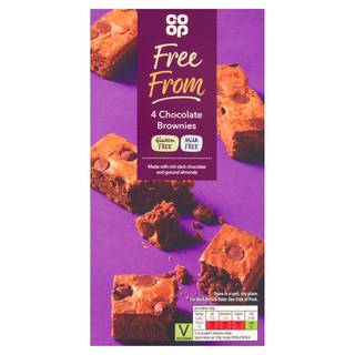 Co-op Free From 4 Chocolate Brownies 120g