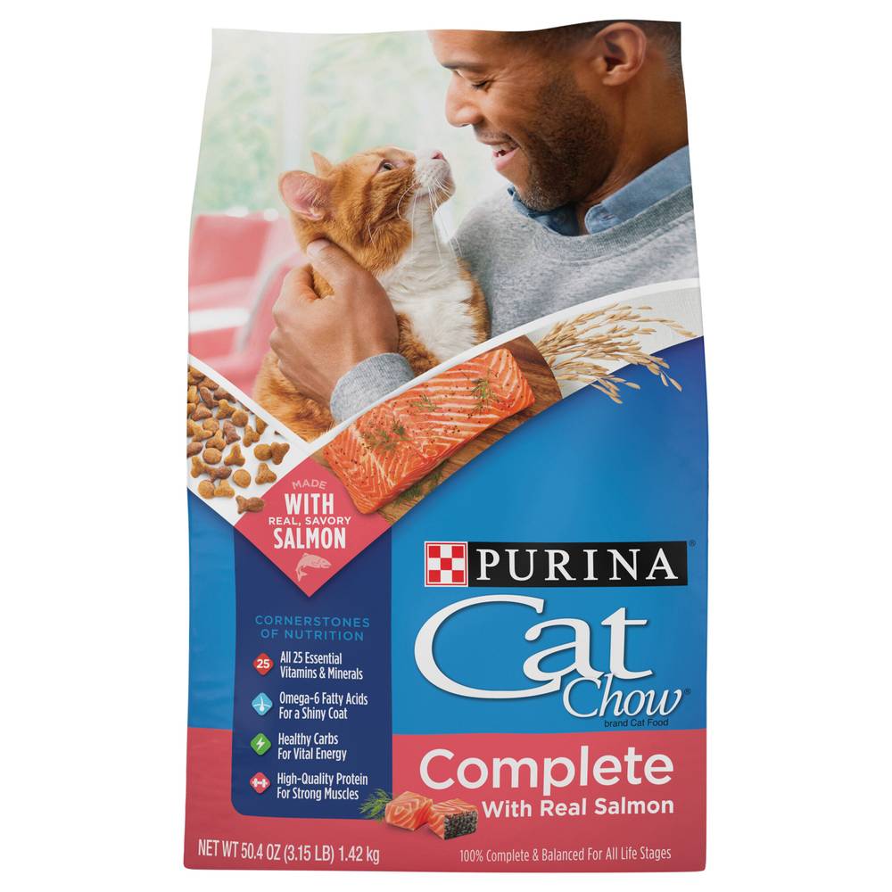 Cat Chow Complete High Protein With Salmon Cat Food (50.4 oz)