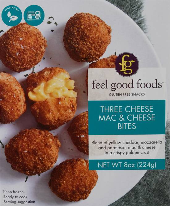 Feel Good Foods Bites Mac N Cheese Three