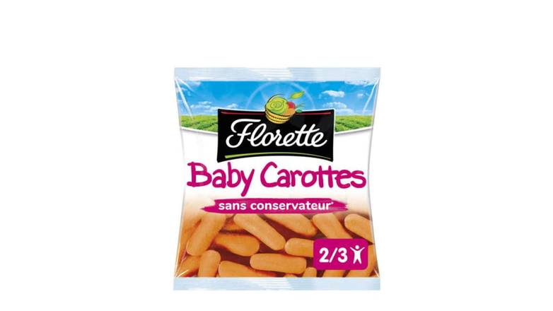 Florette Baby Carrots, frais, sans conservateur Le sachet de 250g