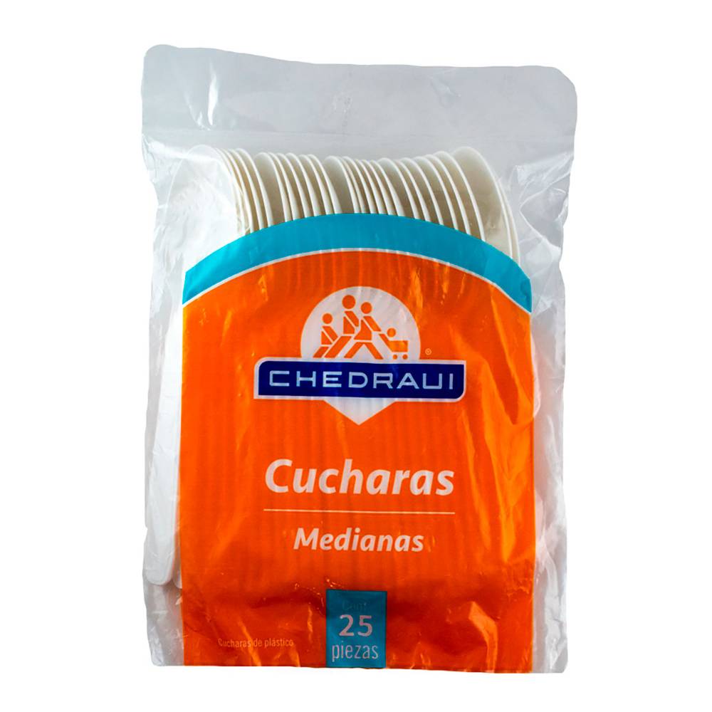 Chedraui · Cucharas desechables (25 un)