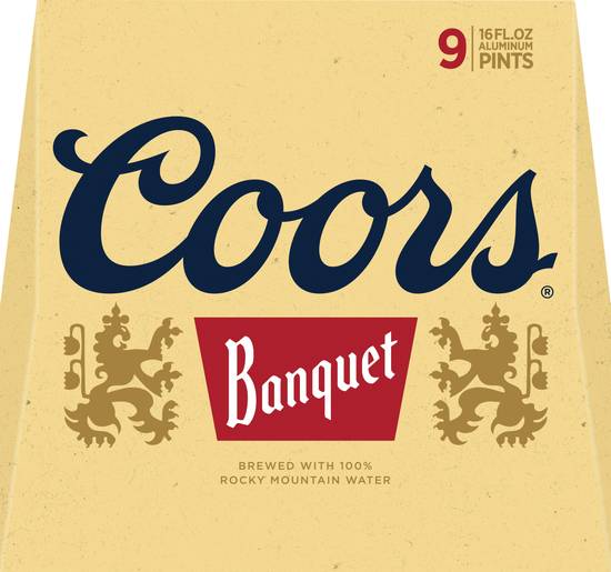 Coors Banquet Beer (9 ct, 16 fl oz)