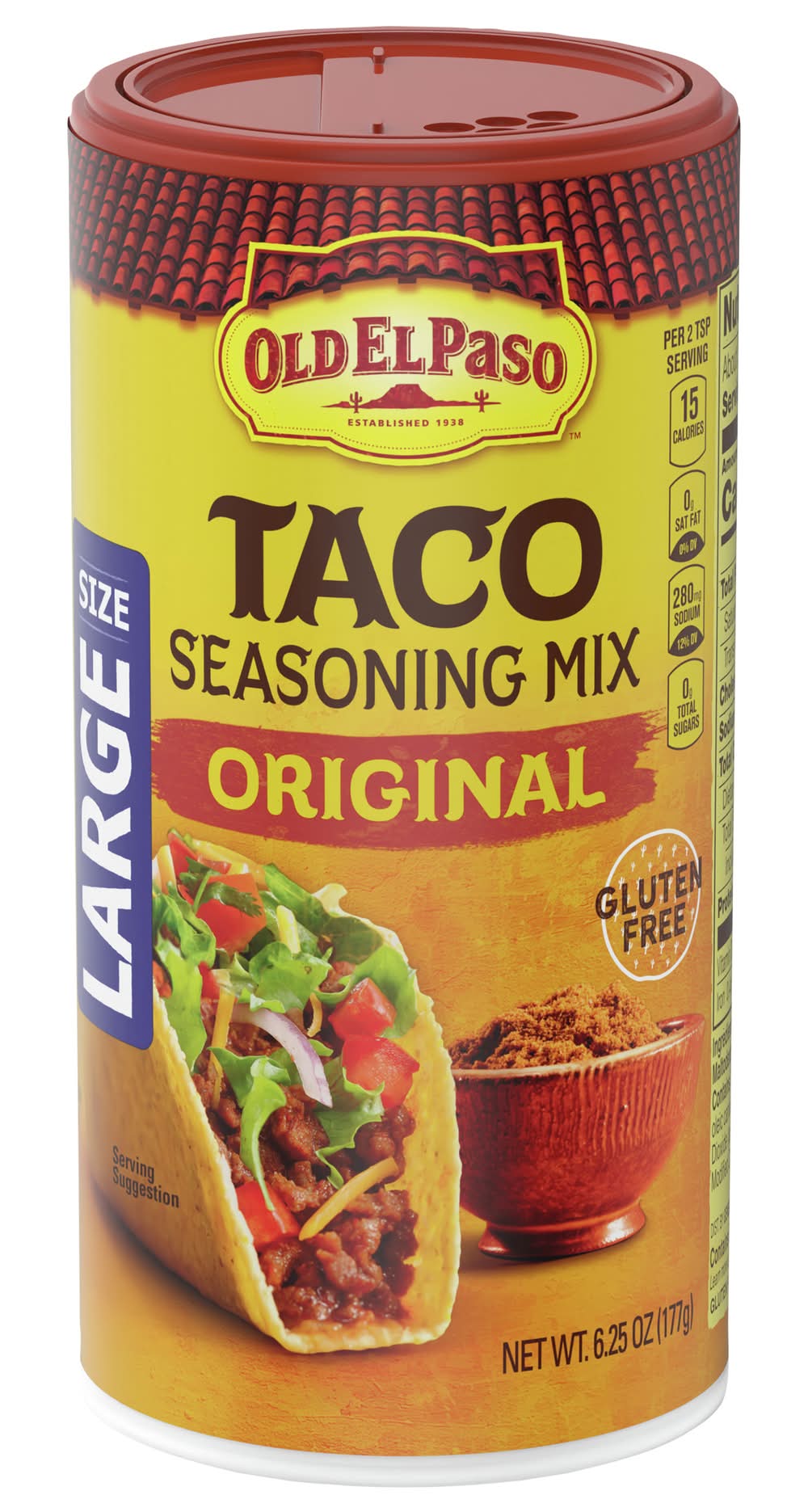 Old El Paso Taco Seasoning Mix, Original, L (6.25 oz)