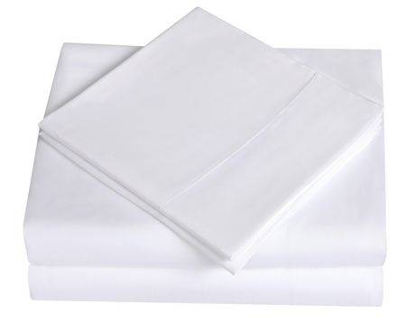 Mainstays Soft Easy Care Microfiber Sheet Set-Solid (queen/white)