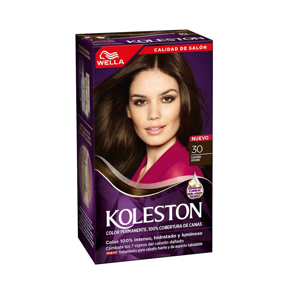 Wella · Koleston tinte permanente castaño oscuro 30 (60 g)