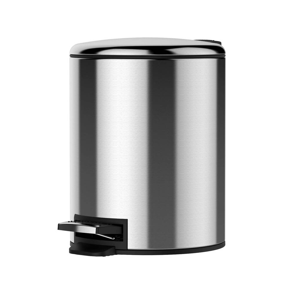 MOXIE 5-Liter Stainless Steel Indoor Hinged Lid Trash Can | VA42157G