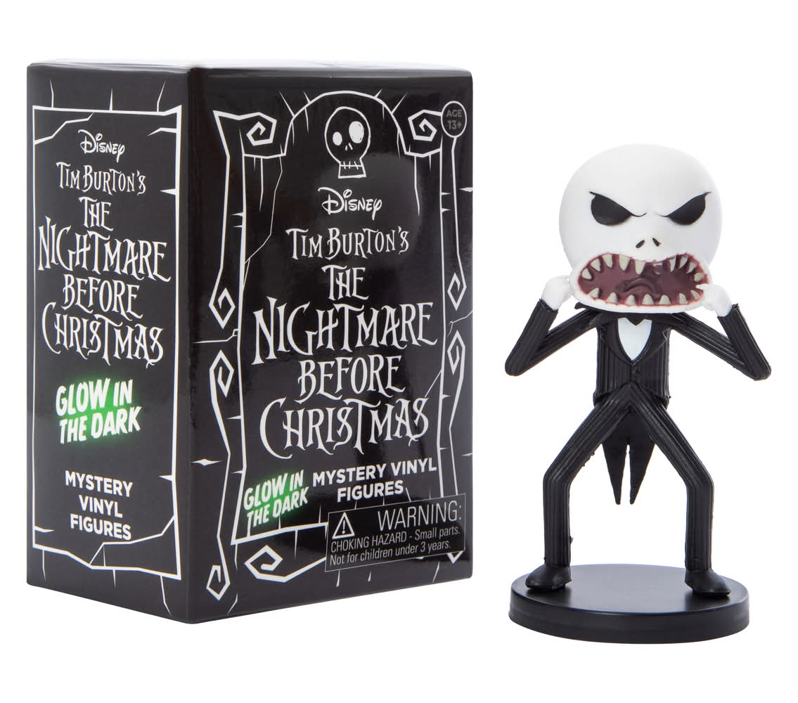 Disney Tim Burton's The Nightmare Before Christmas Mystery Vinyl Figures Blind Bag Glow
