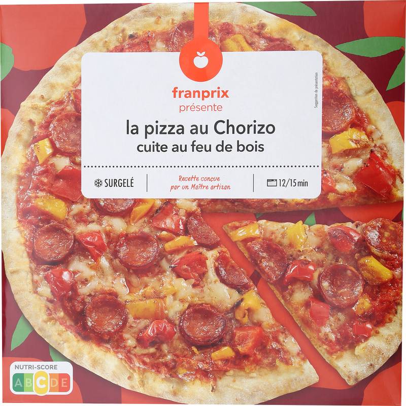 Franprix - La pizza au chorizo (400g)