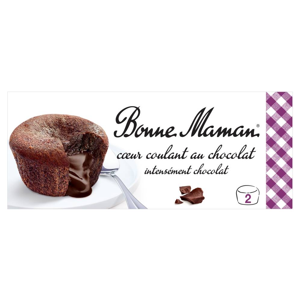 Bonne Maman - Dessert patissier cœur coulant chocolat (160g)