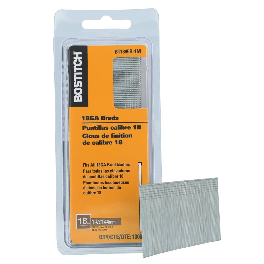 Bostitch 1-3/4-in 18-Gauge Straight Coated Collated Finish Nails | BT1345B-1M