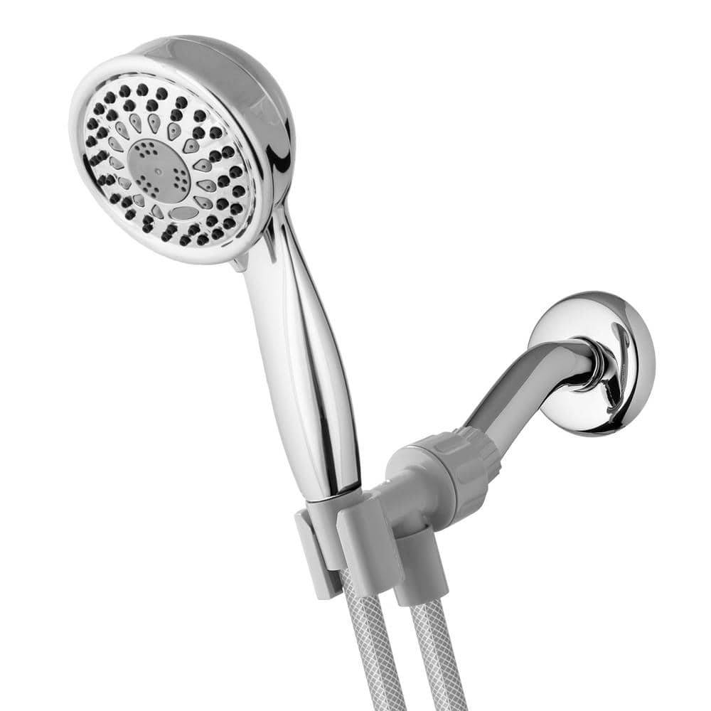 Waterpik 5-Spray Wall Mount Handheld Shower Head 1.8 Gpm in Chrome