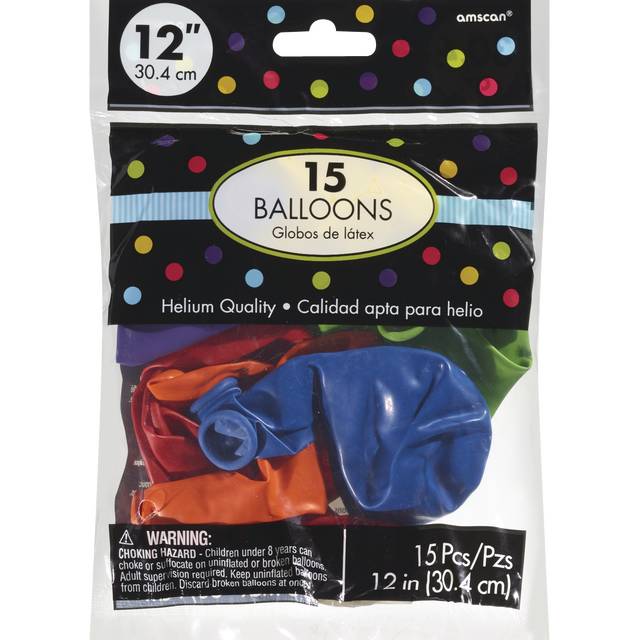 Amscan Uninflated Balloons (15 ct)