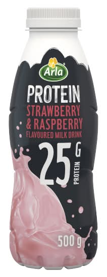 Arla Strawberry-Raspberry, Protein Flavoured Milk Drink (500g)