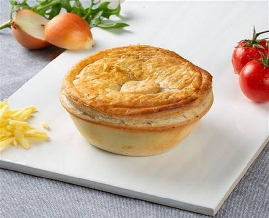 Steak, Tomato, Onion & Cheese Pie