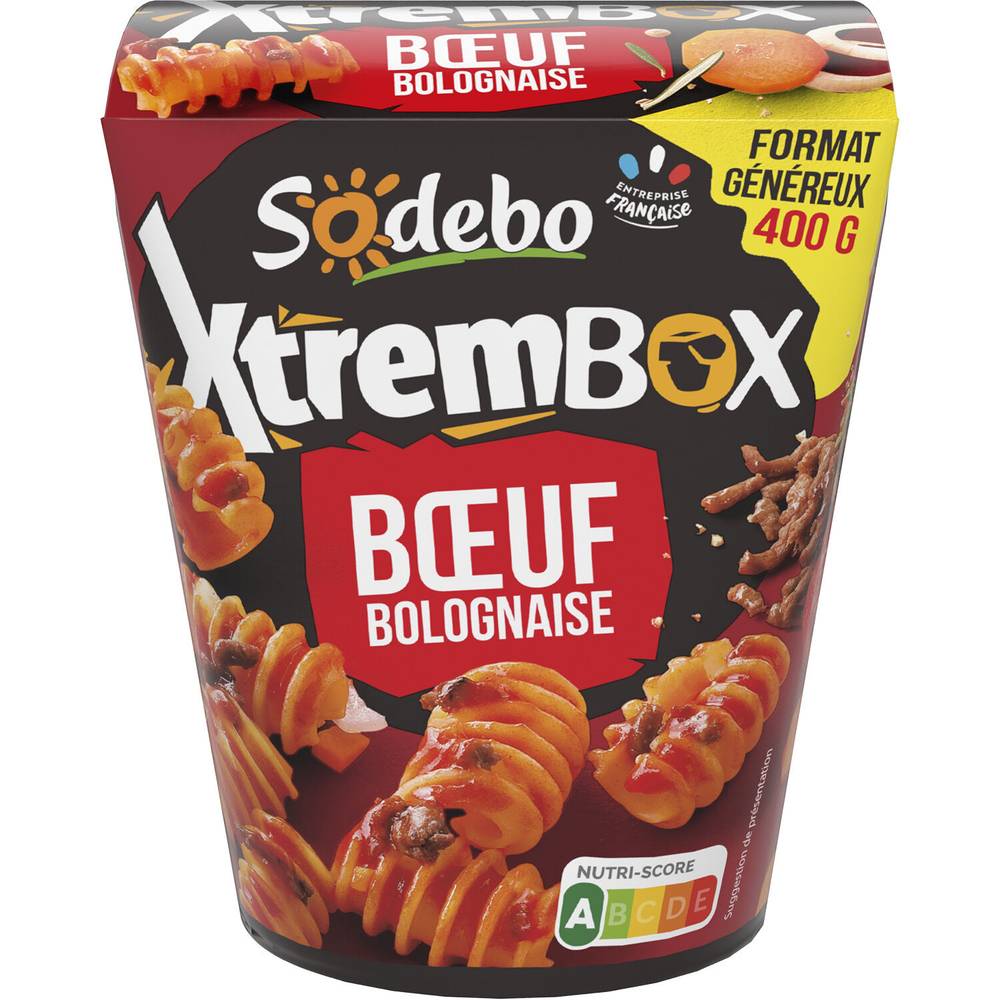 Sodebo - Box de pâtes radiatori bolognaise