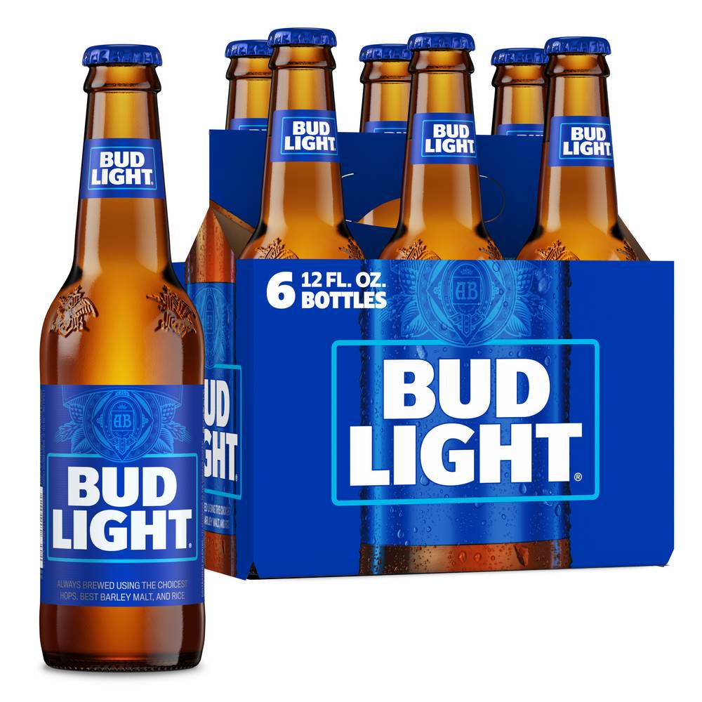 Bud Light Premium Lager Beer (6 x 12 fl oz)