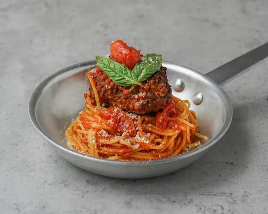 Spaghetti with Homemade Meatball