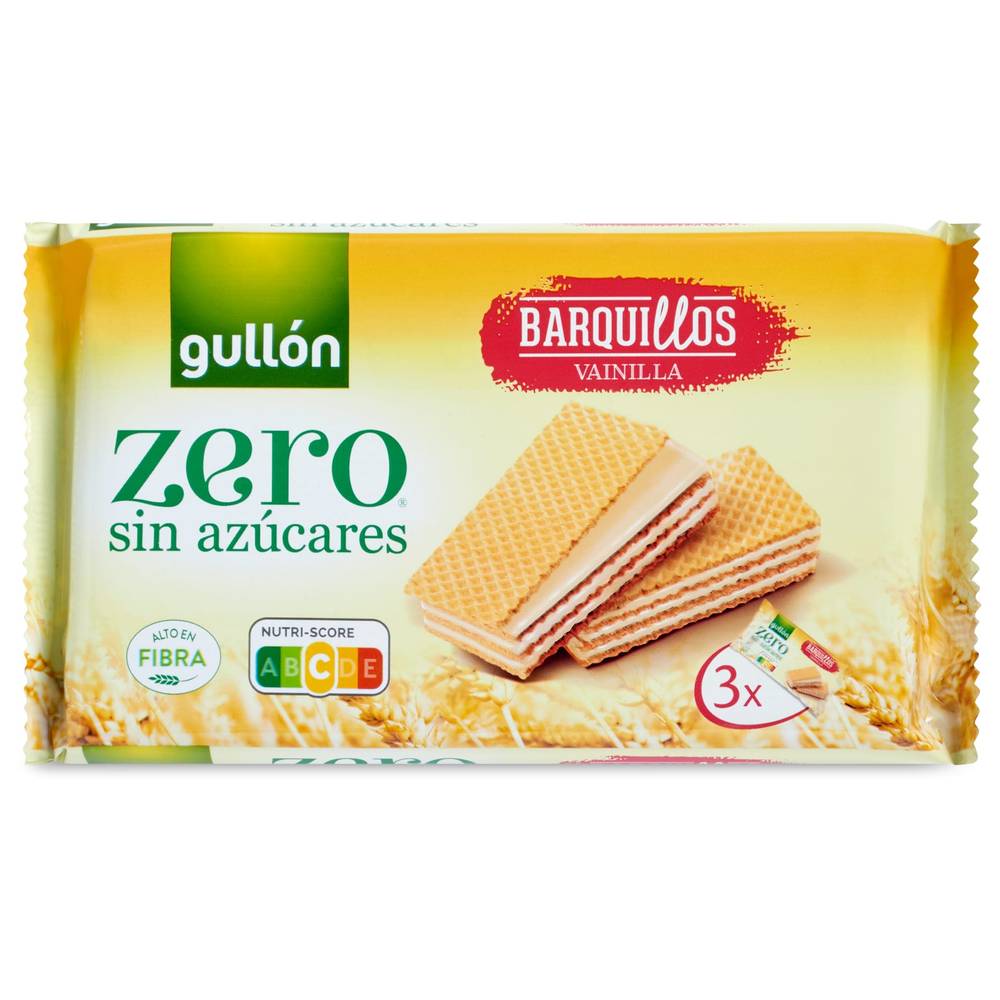 Barquillos De Vainilla Sin Azúcares Gullón Bolsa 180 G