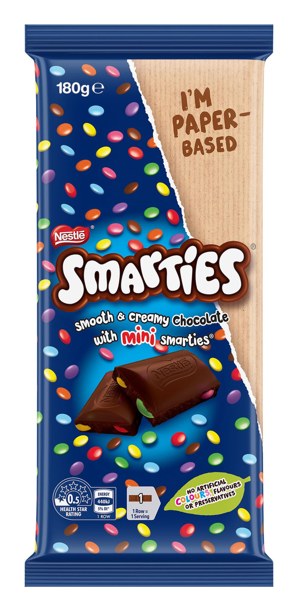 Smarties Smooth & Creamy Milk Chocolate Bar (180g)