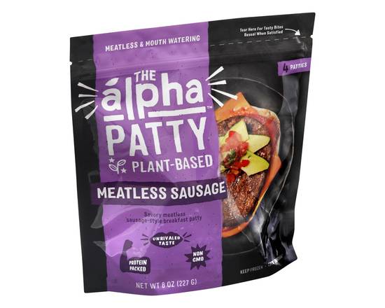 Alpha Foods · Frozen Plant-Based Meatless Sausage Patties (4 patties)