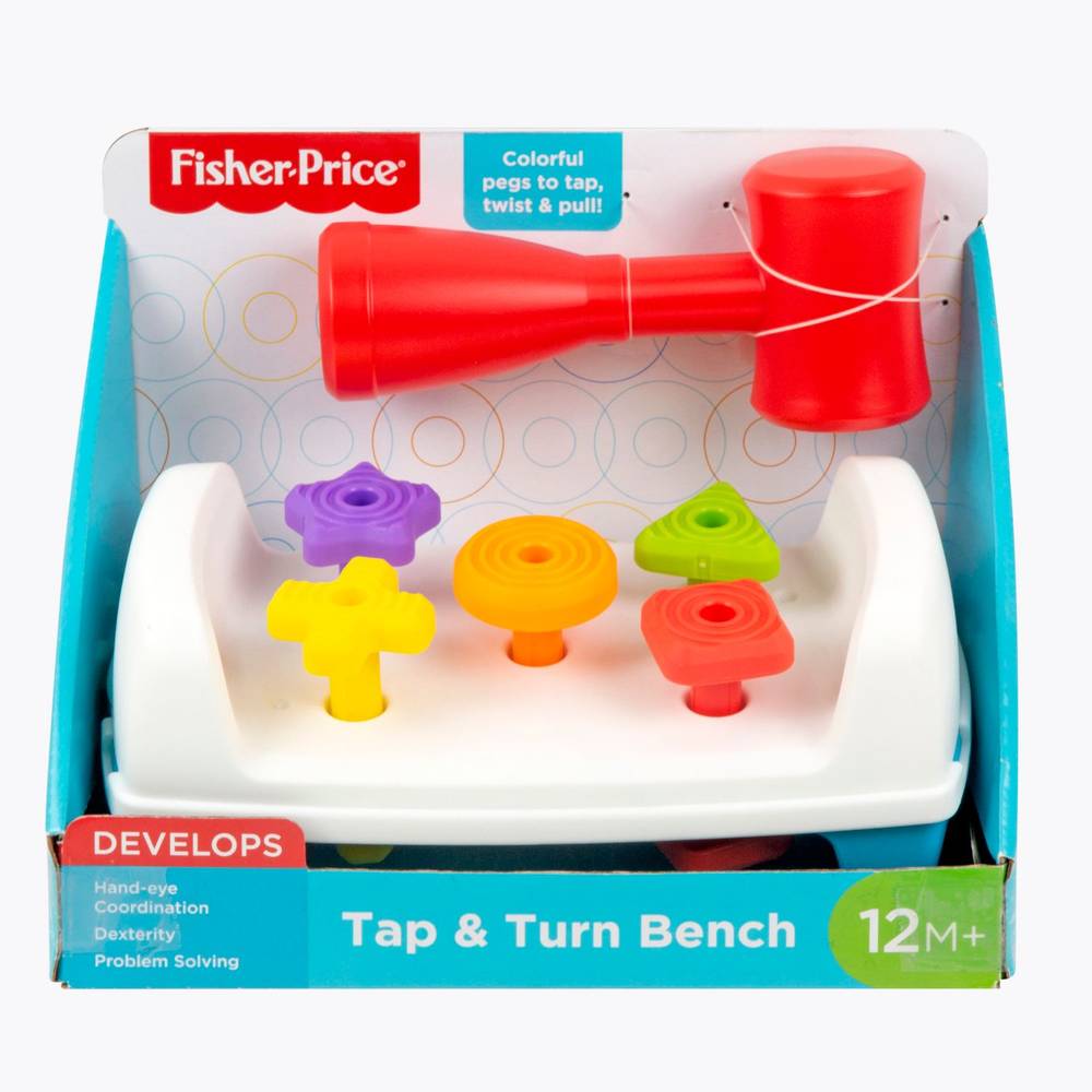 Fisher-Price Tap and Turn Bench Toy, 12 M