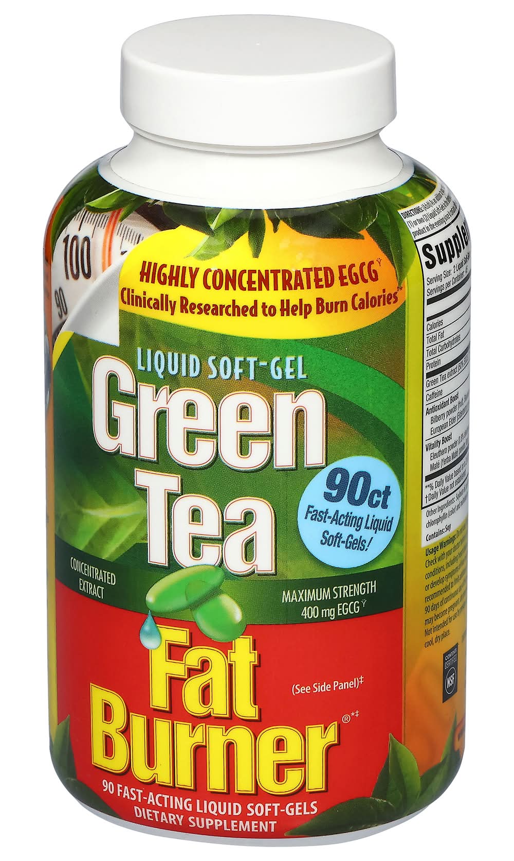 Applied Nutrition Green Tea Fat Burner Maximum Strength 400mg Liquid ...
