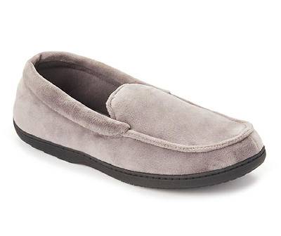 Men's M Pavement Velour Moccasin Slippers