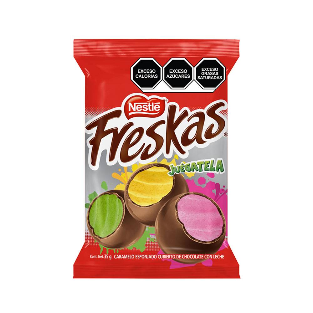 Freskas · Caramelos cubiertos de chocolate (35 g)