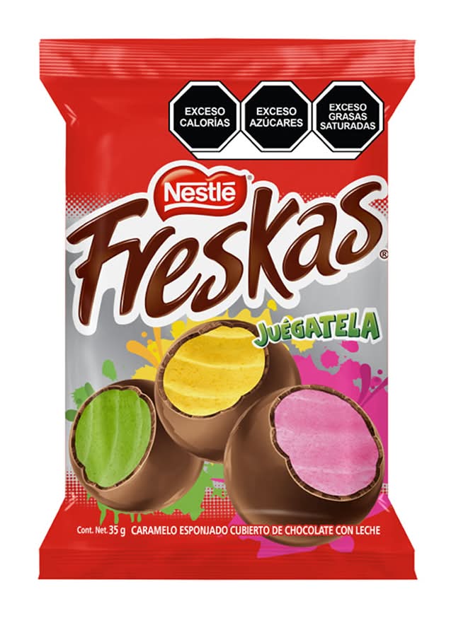 Freskas · Caramelos cubiertos de chocolate (35 g)