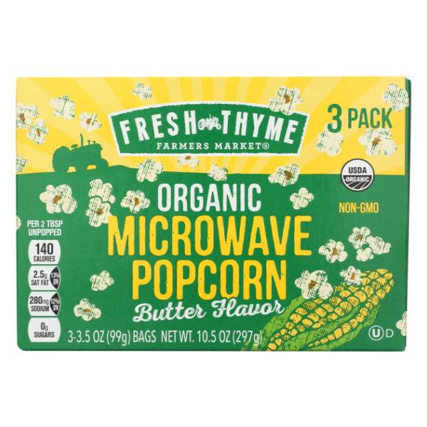 Fresh Thyme Organic Butter Microwave Popcorn